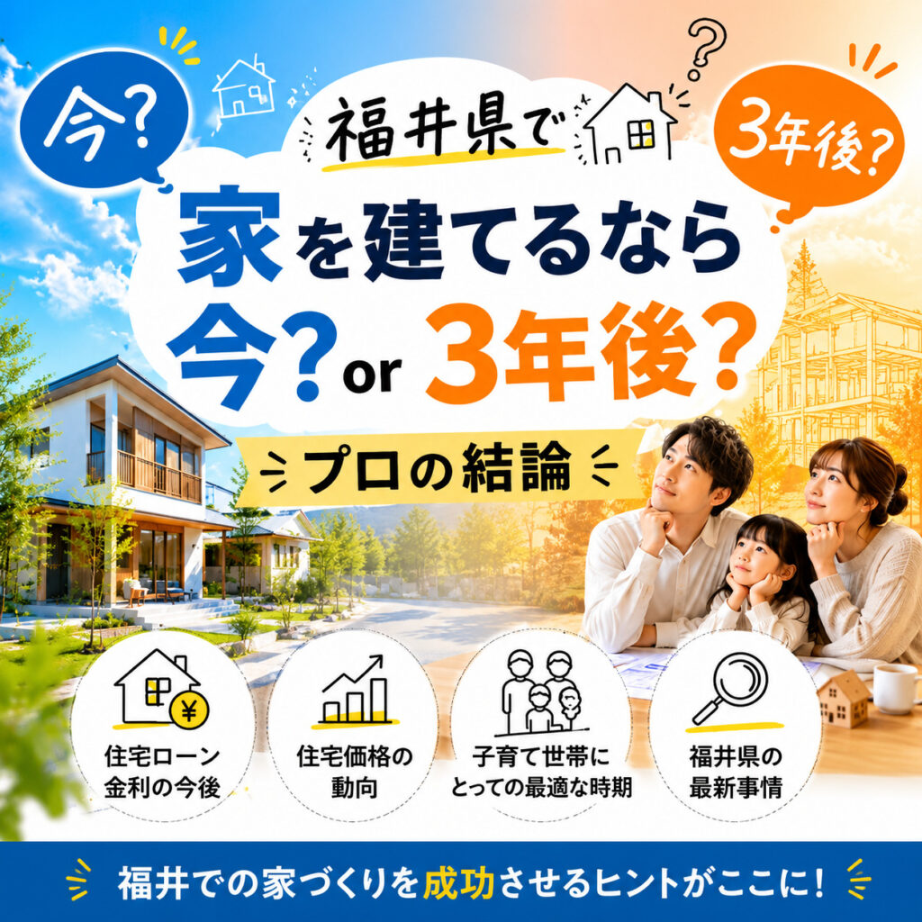 【2026年、家を買うなら「今」と「3年後」どちらが得？住宅のプロが本気で考えてみた】