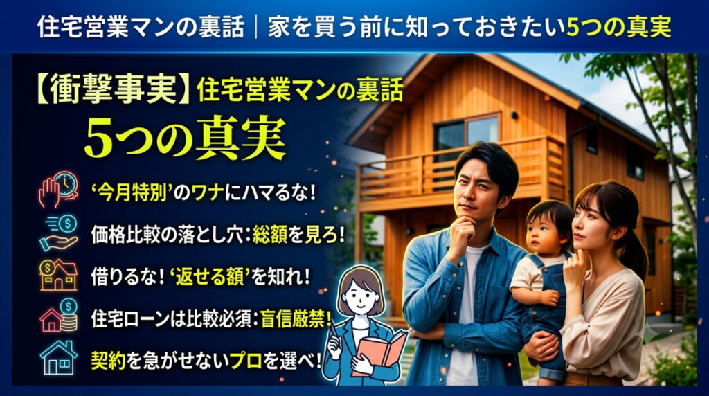 【住宅営業マンの裏話】